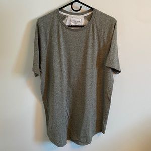 Green tapered T shirt
